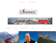 Tablet Screenshot of climbback.com